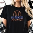 thumbnail image 1 of Los Angeles Baseball Team Rhinestone T-Shirt: Sparkling Baseball Tee, 1 of 2