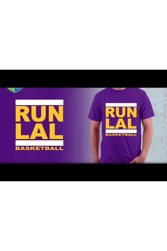 Los Angeles Basketball 'RUN LAL' T-shirt M