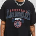 thumbnail image 1 of Los Angeles Basketball Team 90s Crewneck Shirt, Clippers Basketball Team 90s Tee,Light Blue Color,Size 4XL, 1 of 5