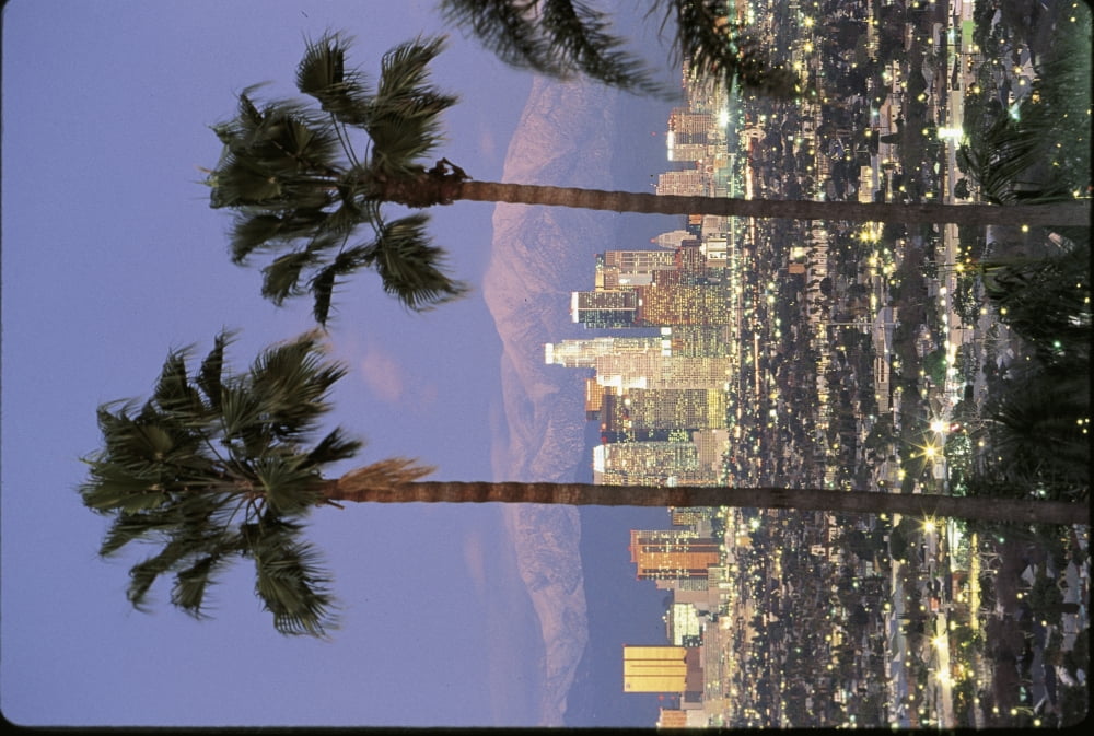 Los Angeles CA Canvas Art - Panoramic Images (36 x 12)