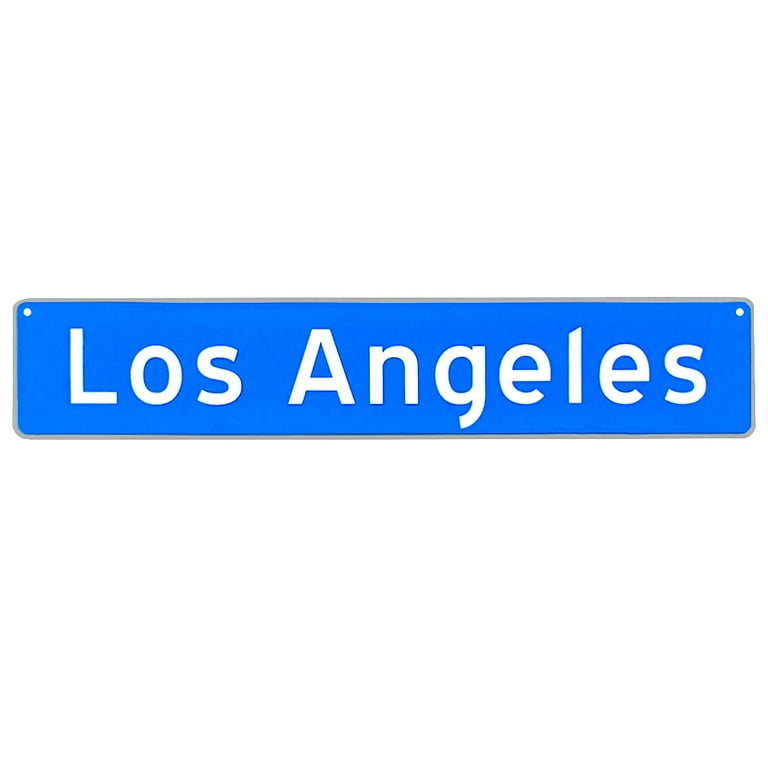 Los Angeles CA Metal Highway Sign US Made California Man Cave Bar Pub Wall Decor Los Angeles CA Metal Highway Sign US Made California Man Cave Bar Pub Wall Decor