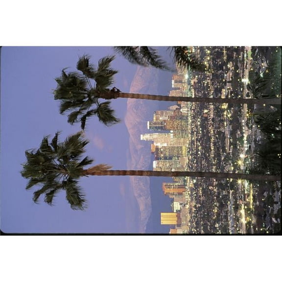 Los Angeles Ca Poster Print - 27 x 9
