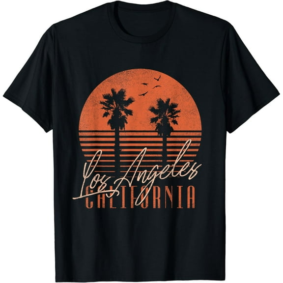 Los Angeles California Beach Women Men Retro Summer Graphic T-Shirt