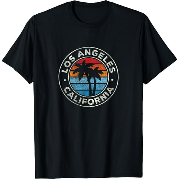 Los Angeles California CA Vintage Graphic Retro 70s T-Shirt