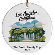 Los Angeles California Christmas Ornament, Collection of City Travel Souvenirs for Family and Friends, Christmas Tree Ornament City Travel, Trips of The Year, Christmas Ornament 2025