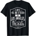 thumbnail image 1 of Los Angeles California City Skyline Map Travel T-Shirt, 1 of 5
