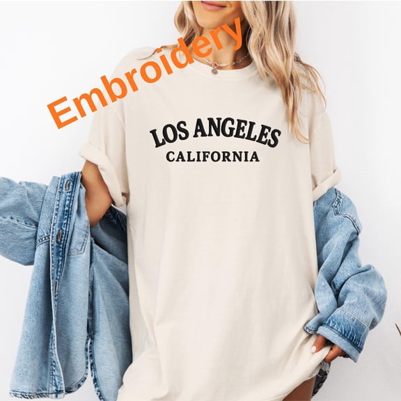 Los Angeles California Embroidered Shirt | Vintage