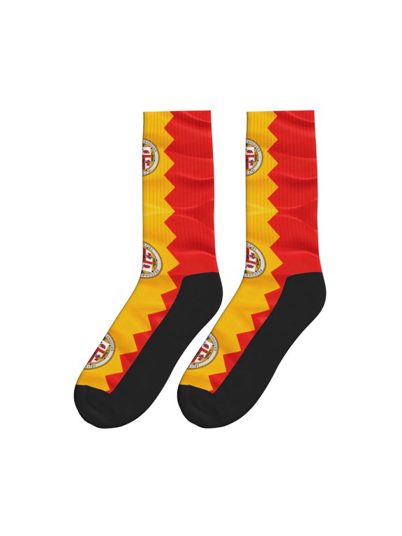 Los Angeles California Flag Athletic Crew Novelty Socks for Womens Mens