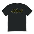 thumbnail image 1 of Los Angeles California Graphic Black Men's Cotton T-Shirt, 1 of 1