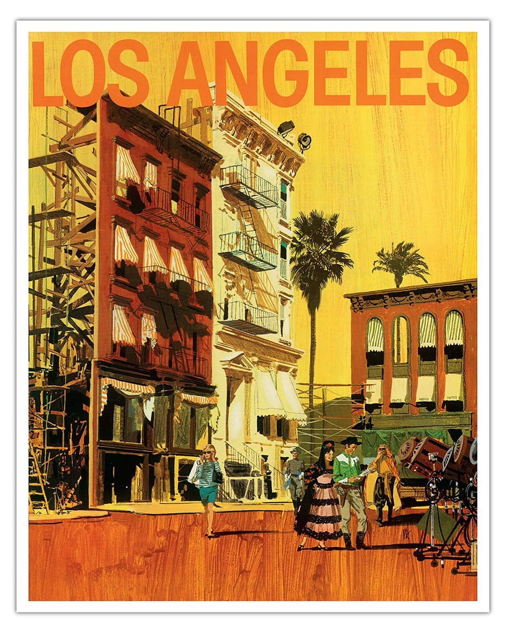 Los Angeles California - Hollywood Film Set - Vintage Airline