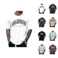 thumbnail image 1 of Los Angeles California Letter Graphic Tees for Men 2026 Summer Casual Short Sleeve Crewneck T Shirts Streetwear, 1 of 5