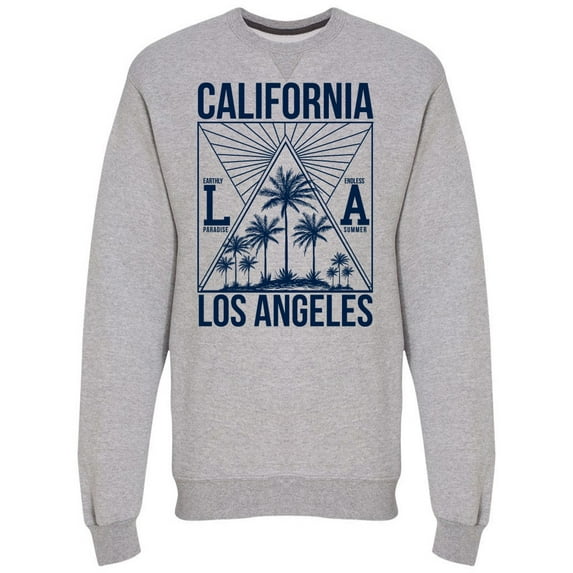 Los Angeles California Logo Sweatshirt Men -Image by Shutterstock, Male Large