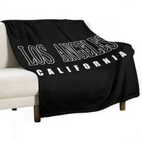 Los Angeles California Super Soft Blanket Christmas Throw Blanket Flannel Microfiber Blankets for Couch Bed Sofa Fluffy and Warm 30"x40"