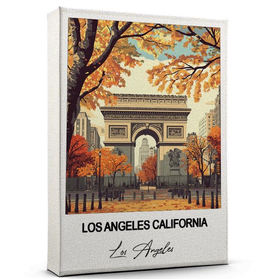 Los Angeles California Travel Canvas Art Stunning Travel Wall Print Los Angeles Canvas Inspired Artwork to Elevate Your Living Room or Office Ready to Hang