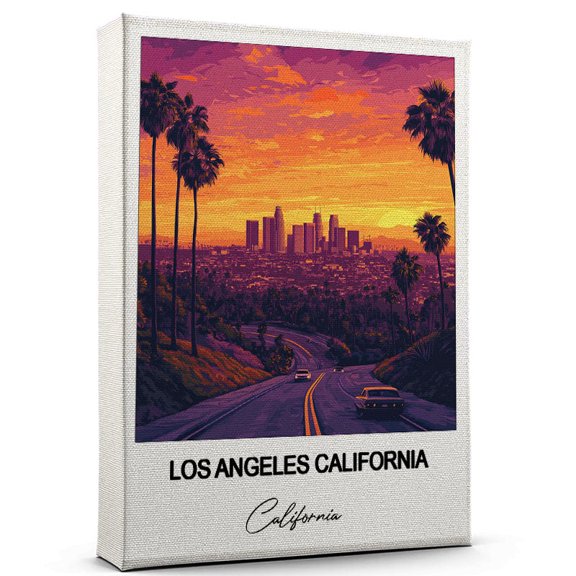 Los Angeles California Travel Wall Art  California Canvas  Travel Wall Decor with Timeless Appeal  A Special Gift for Loved Ones