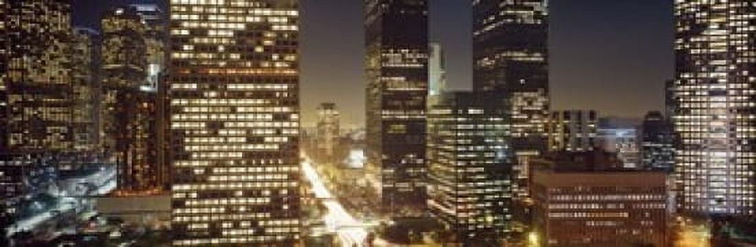 Los Angeles California USA Canvas Art - Panoramic Images (18 x 6)
