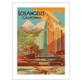 thumbnail image 1 of Los Angeles California - Vintage Travel Poster by Edward Withers c.1929 - Fine Art Matte Paper Print (Unframed) 18x24in, 1 of 4