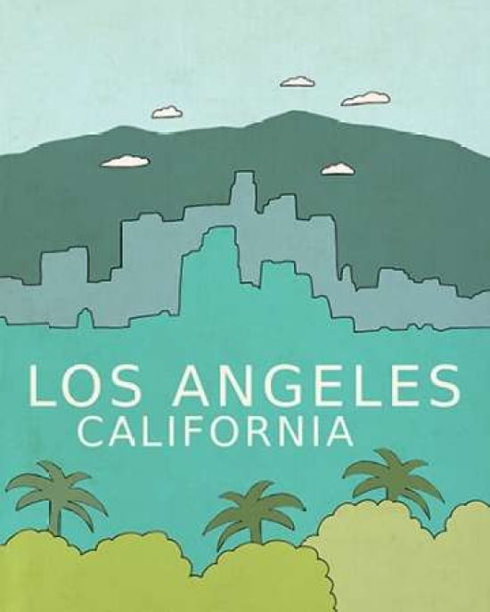 Los Angeles Canvas Art - Lisa Barbero (24 x 30)