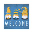 thumbnail image 1 of Los Angeles Chargers 10'' x 10'' Welcome Gnomes Sign, 1 of 1