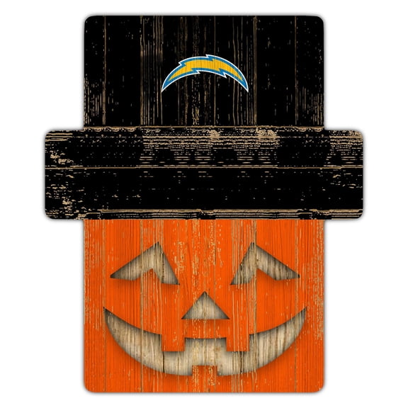 Los Angeles Chargers 12" x 12" Jack-O-Lantern Display