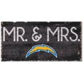 thumbnail image 1 of Los Angeles Chargers 6'' x 12'' Mr. & Mrs. Sign, 1 of 2