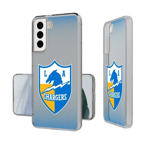 Los Angeles Chargers Linen Logo Galaxy Clear Case