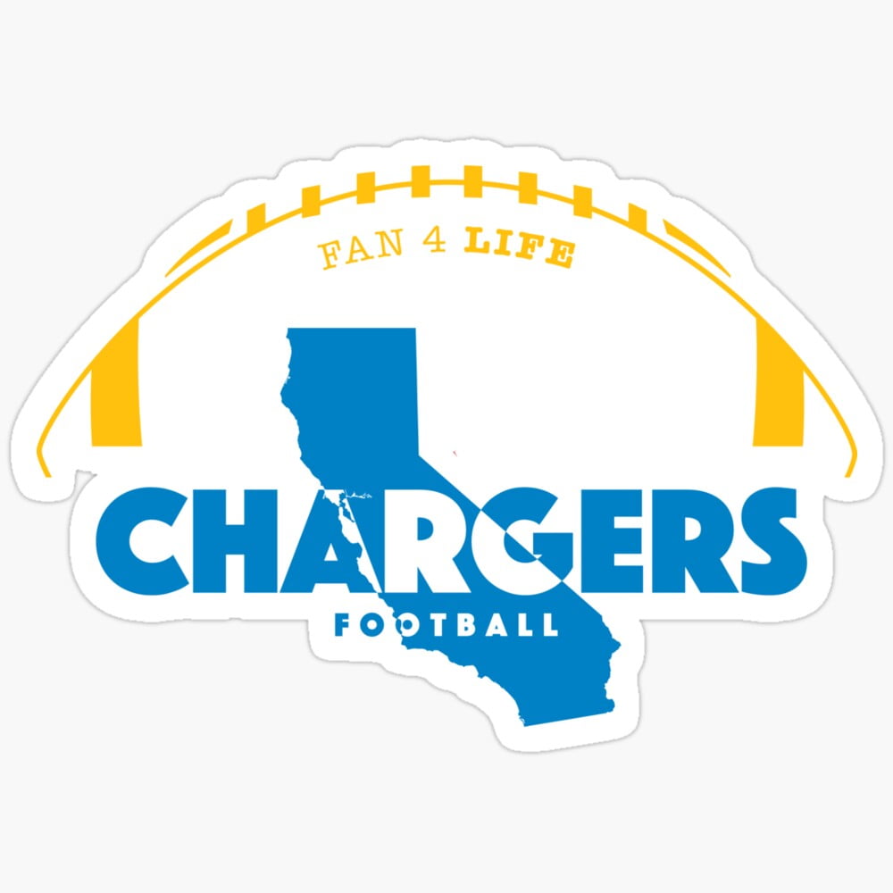 San Diego Chargers Car Decals 2-Pack - 4"x4" Outdoor Vinyl NFL Team Stickers