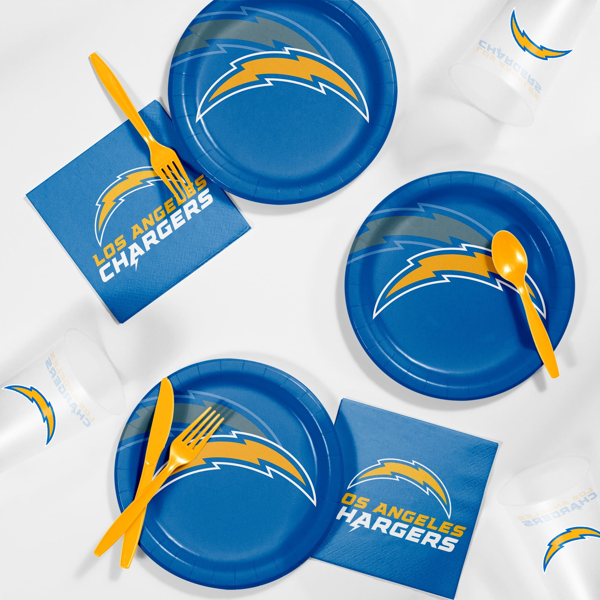 Los Angeles Chargers Tailgate Kit, Serves 8 Charger's Fans