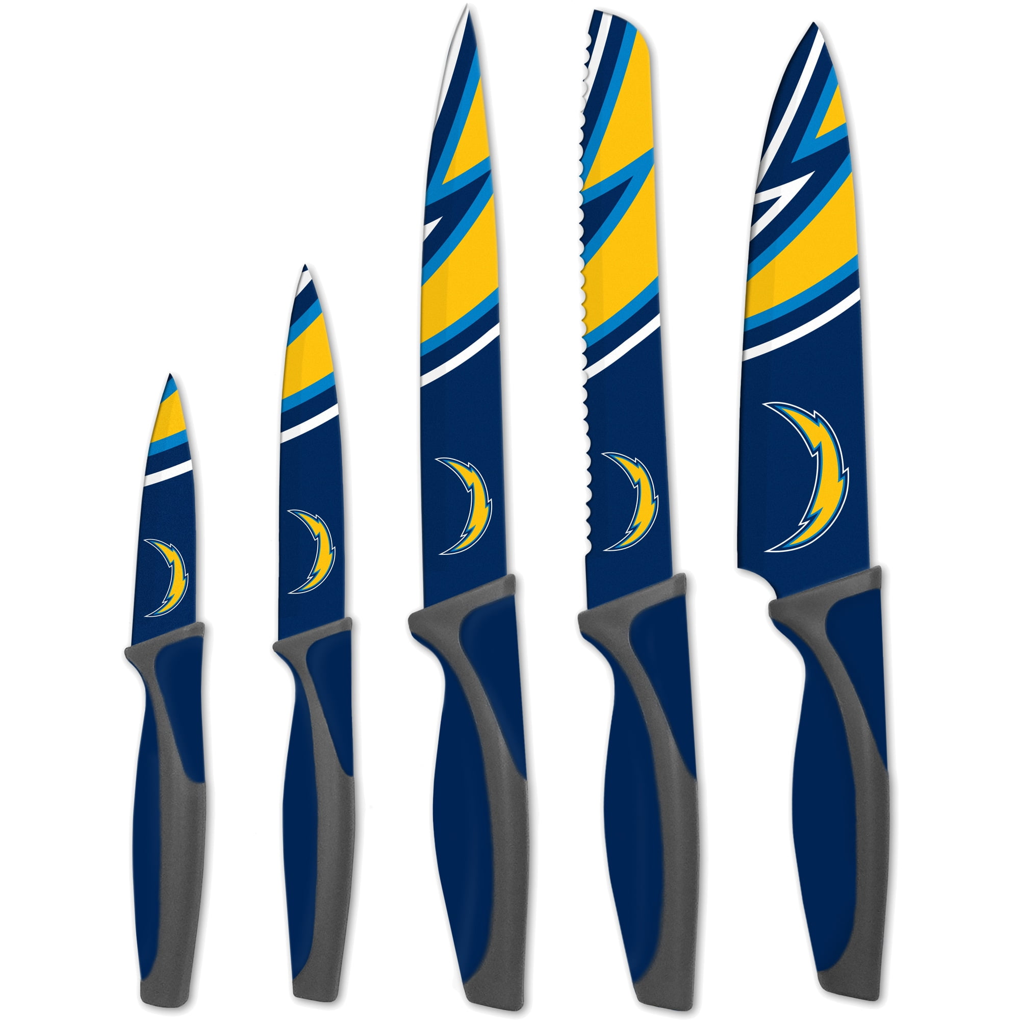 Silver Stainless Steel 5-Piece Kitchen Knife Set