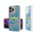 thumbnail image 1 of Los Angeles Chargers iPhone Clear Paisley Design Case, 1 of 7