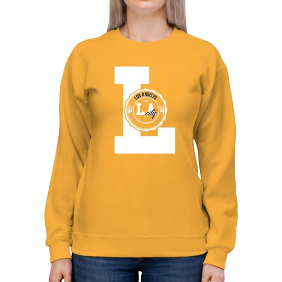 Los Angeles City Rubber Seal Sweatshirt Women -Image by Shutterstock, Female x-Large