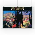 thumbnail image 1 of Los Angeles County, California - Tourist Poster # 2 (24x36 Giclee Gallery Print, Wall Decor Travel Poster), 1 of 1