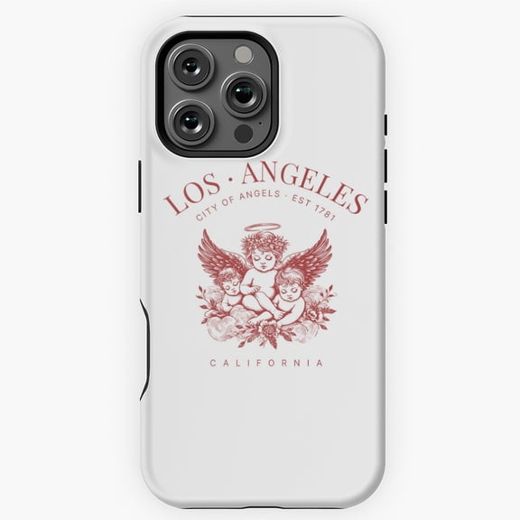 Los Angeles Cupids Red Valentine Phone Case for iPhone 16 15 14 13 12 11 Pro Max