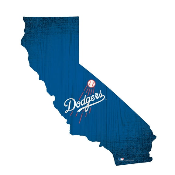 Los Angeles Dodgers 12" Logo State Sign