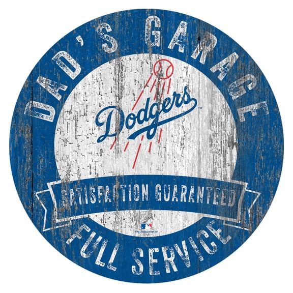 Los Angeles Dodgers 12" x 12" Dad's Garage Sign