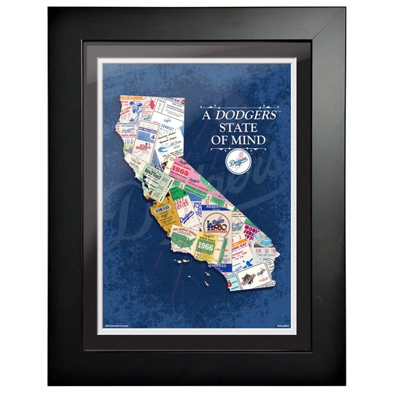 Los Angeles Dodgers 12'' x 16'' State of Mind Wall Art