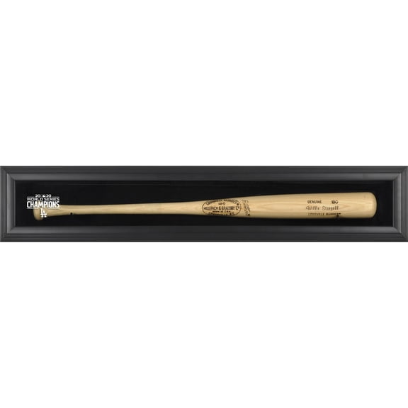 Los Angeles Dodgers 2020 MLB World Series Champions Black Framed Logo Bat Display Case - Fanatics Authentic Certified