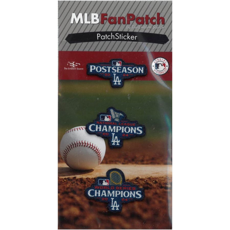 Los Angeles Dodgers 2024 World Series Champions ThreePiece Patch Set