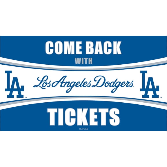 Los Angeles Dodgers 28" x 16" Come Back With Tickets Indoor/Outdoor Trapper Mat