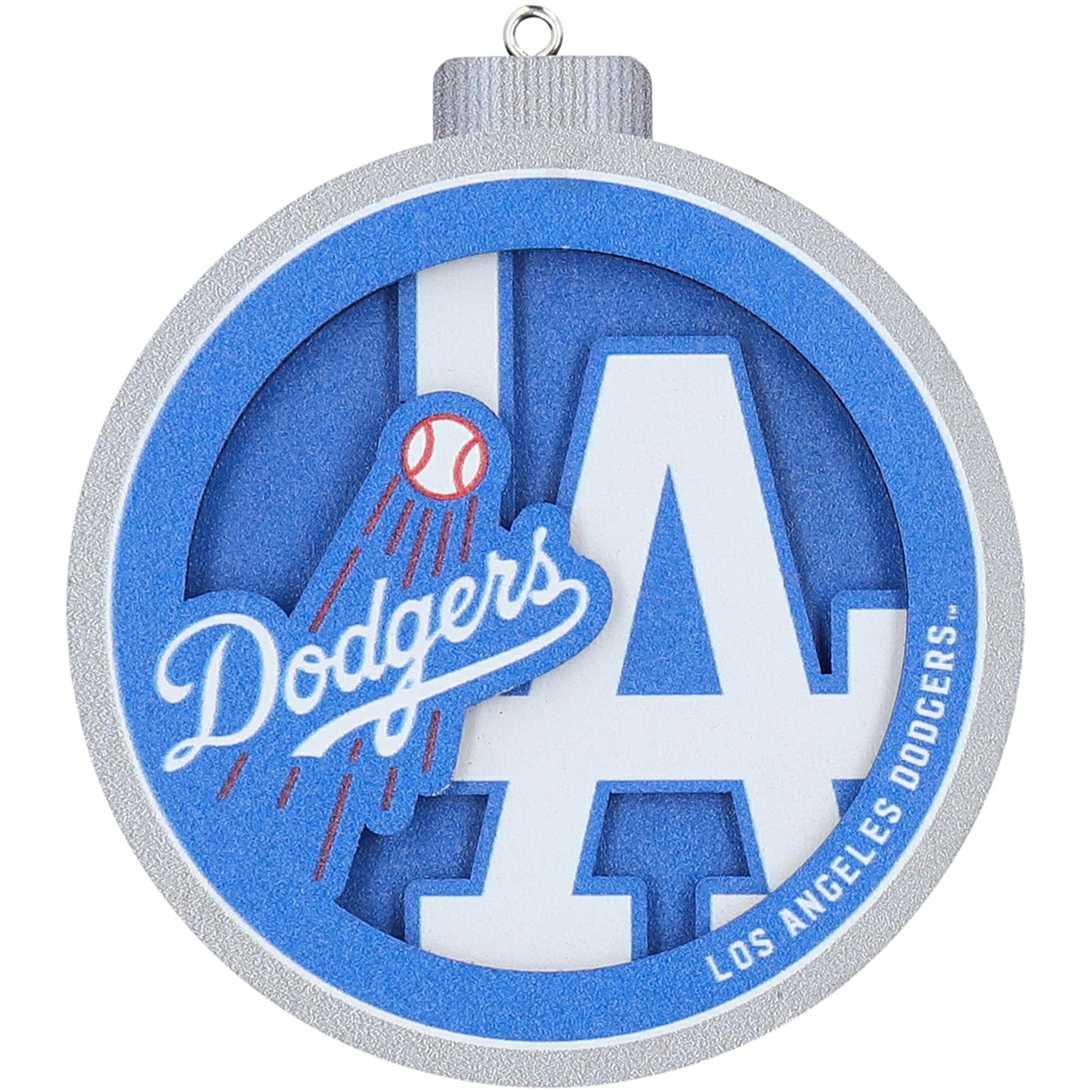 TWO LA DODGERS MEXICAN COLORS EDITION 3D LOGOS, 3D PRINTED, 8 Inch