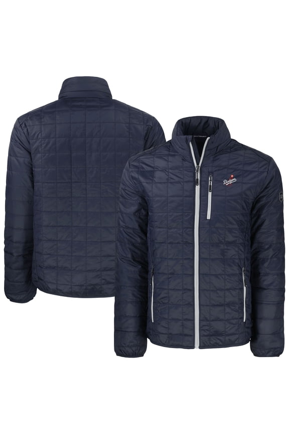 Los Angeles Dodgers Cutter & Buck Rainier PrimaLoft- Eco Insulated Full-Zip Puffer Jacket - Navy