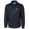 thumbnail image 1 of Los Angeles Dodgers Cutter & Buck Rainier Shirt Full-Zip Jacket - Navy, 1 of 1