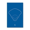 thumbnail image 1 of Los Angeles Dodgers Dodger Stadium 11" x 17" Ballpark Outline Art Poster, 1 of 1