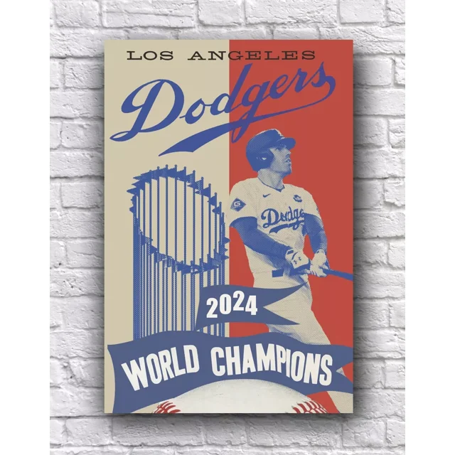Los Angeles Dodgers Freddie Freeman 2024 World Series Champions Poster