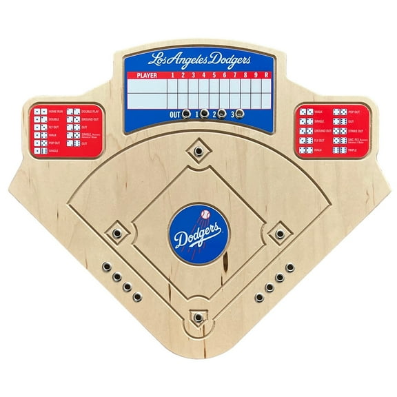 Los Angeles Dodgers Handcrafted Wood Baseball Game
