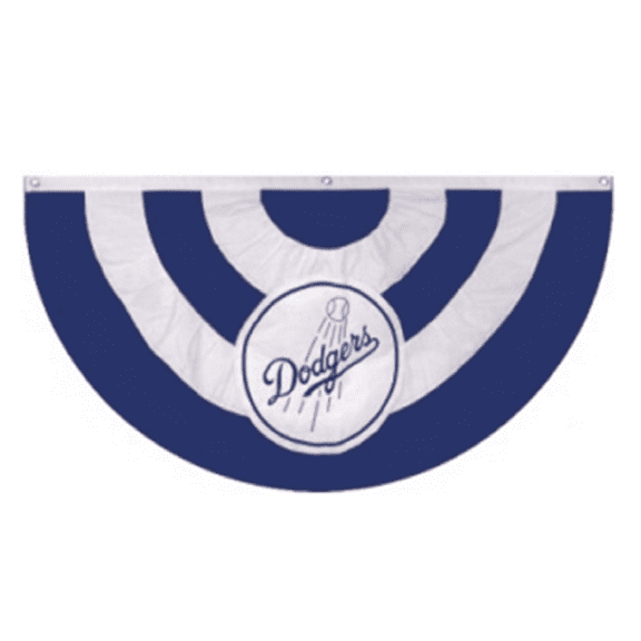 Los Angeles Dodgers Heavy Duty BUNTING FLAG APPLIQUE AND EMBROIDERED 51"X27"