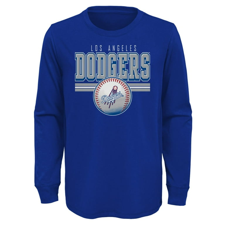 Los Angeles Dodgers Boys Long-Sleeve Tee MLB Team Colors Warm