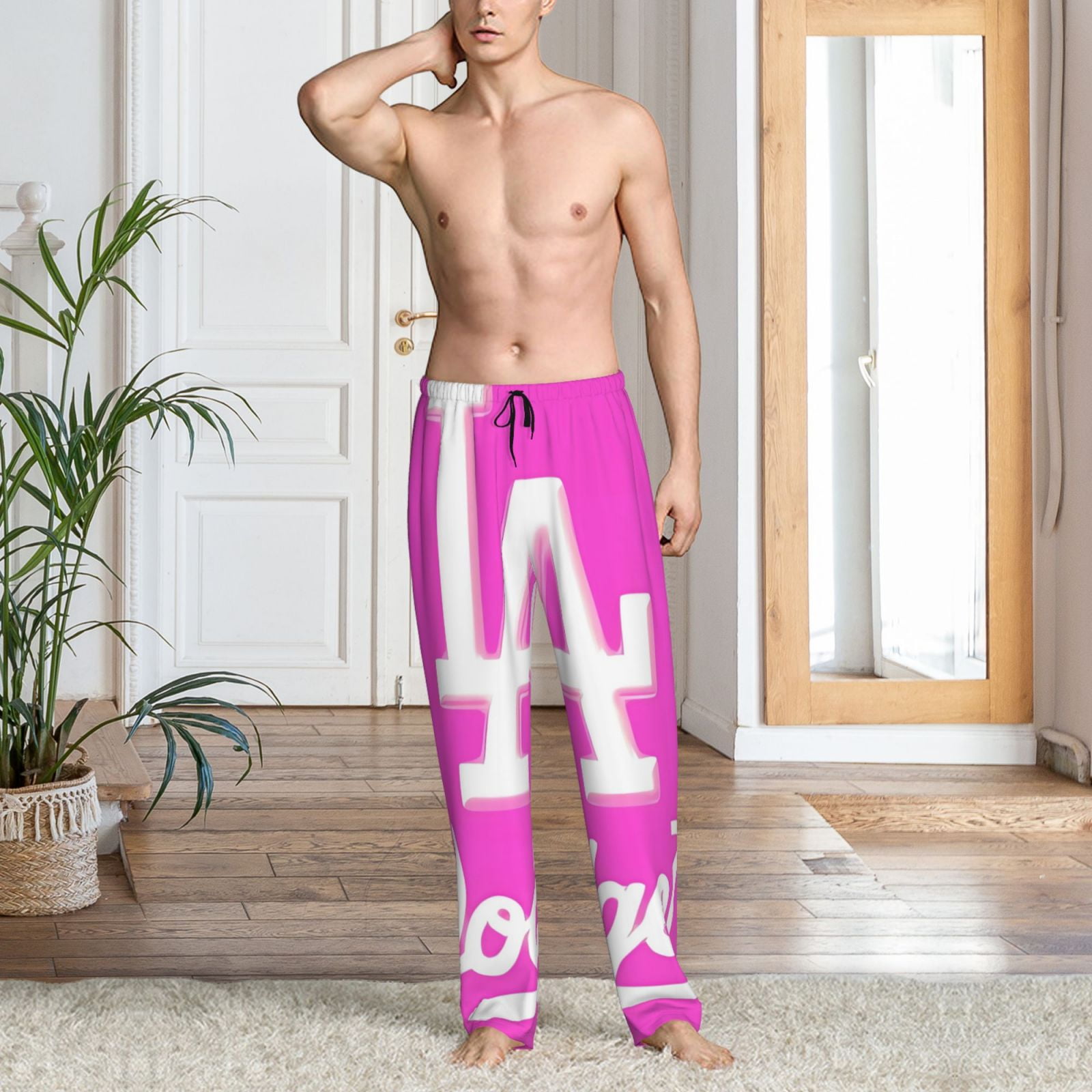 Los_Angeles_Dodgers Men's Pajama Pants for Football Fans,Home pants