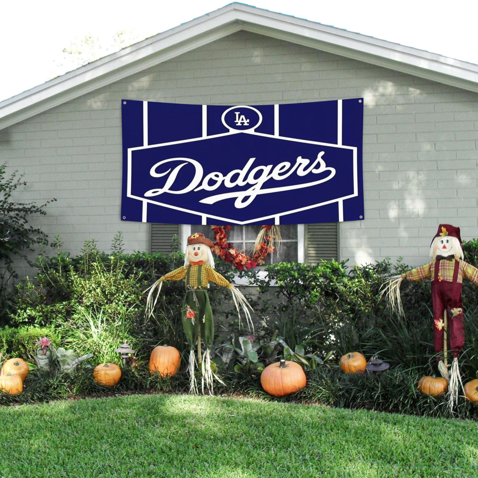 Los_Angeles_Dodgers Party Banner Outdoor banners hanging flags during ...