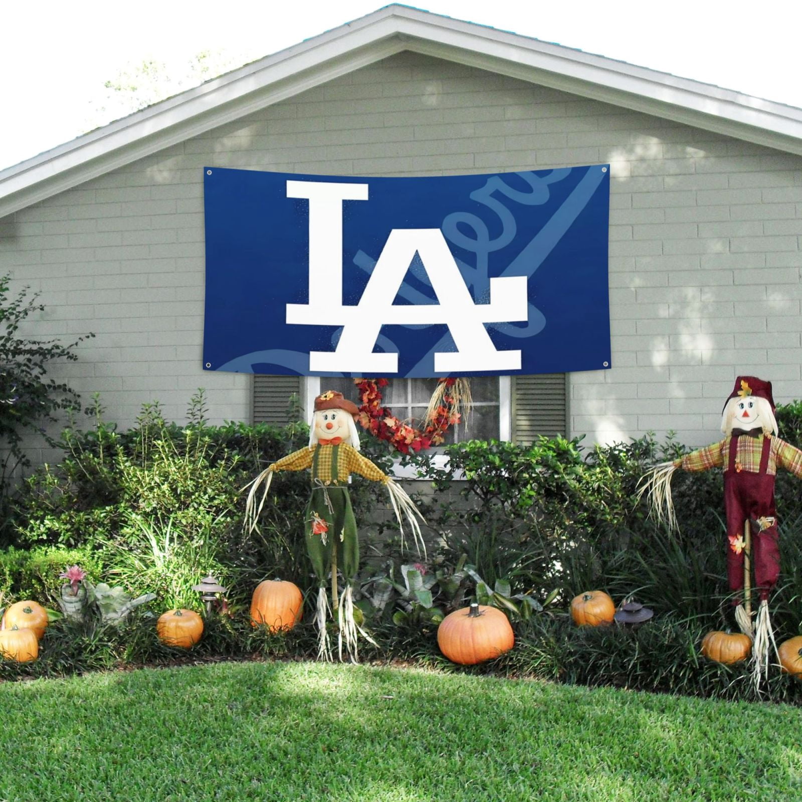Los_Angeles_Dodgers Party Banner Outdoor banners hanging flags during ...